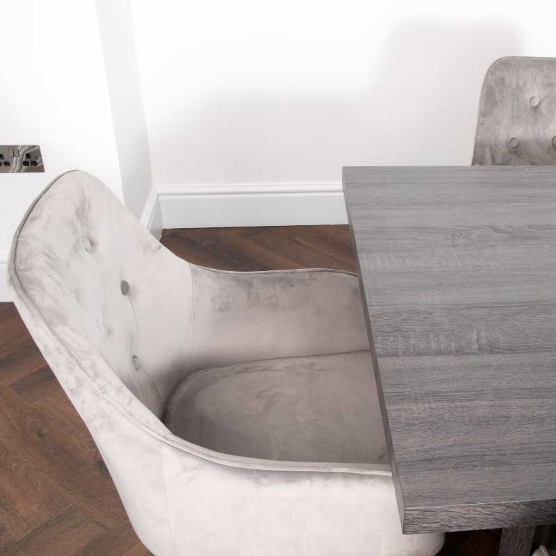 Ashpinoke - Ascot Grey Oak Dining Table