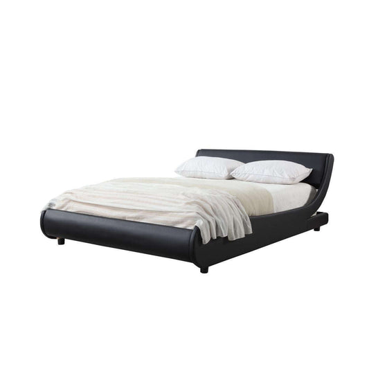 Ashpinoke:Griffin PVC Double Bed Black,Double Beds,Heartlands Furniture