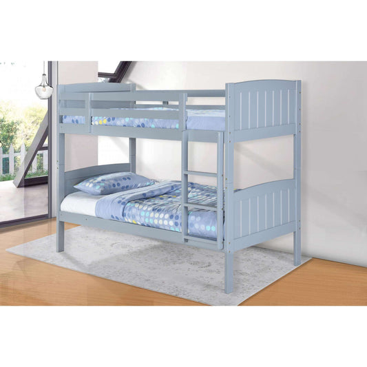 Ashpinoke:Hayes Solid Wood Bunk Bed Grey,Bunks,Heartlands Furniture