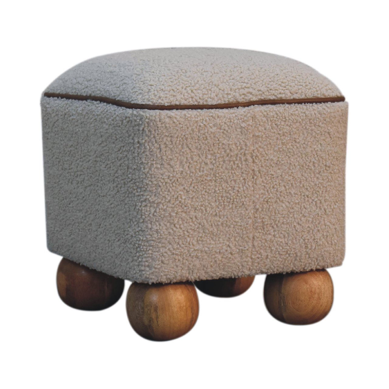 Serenity Square Footstool with Ball Feet