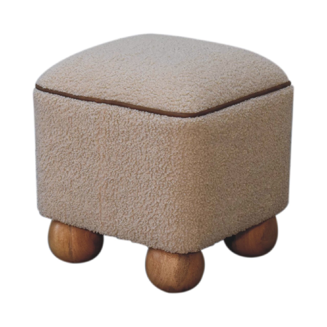 Serenity Square Footstool with Ball Feet