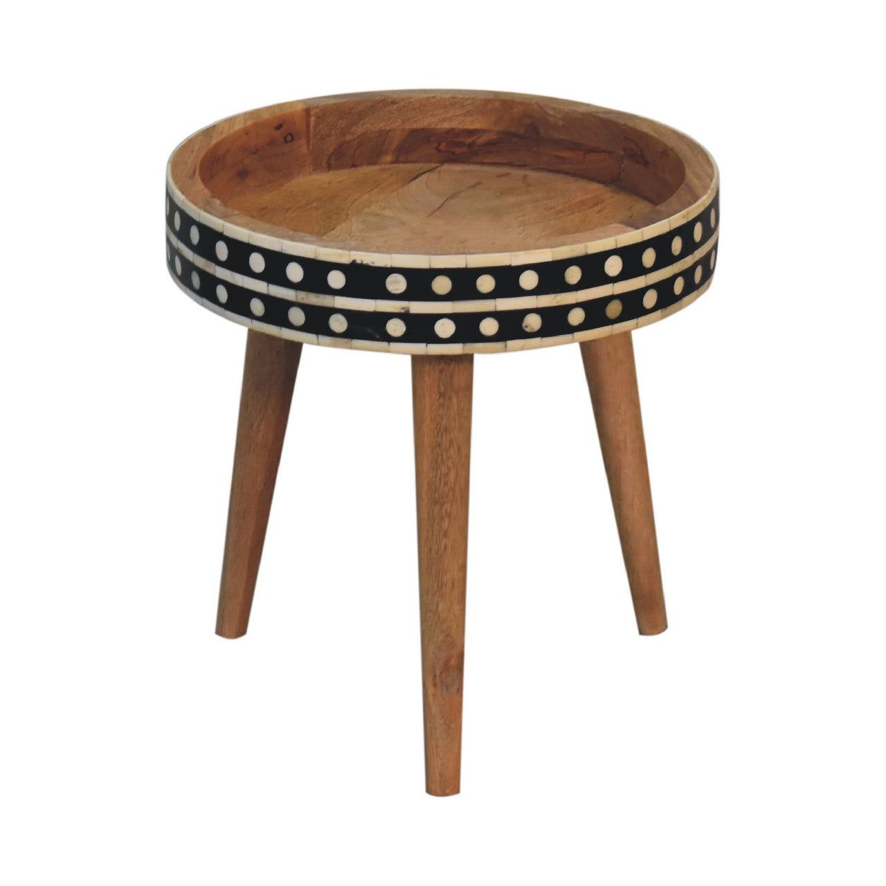 Mini Patterned Nordic Style End Table