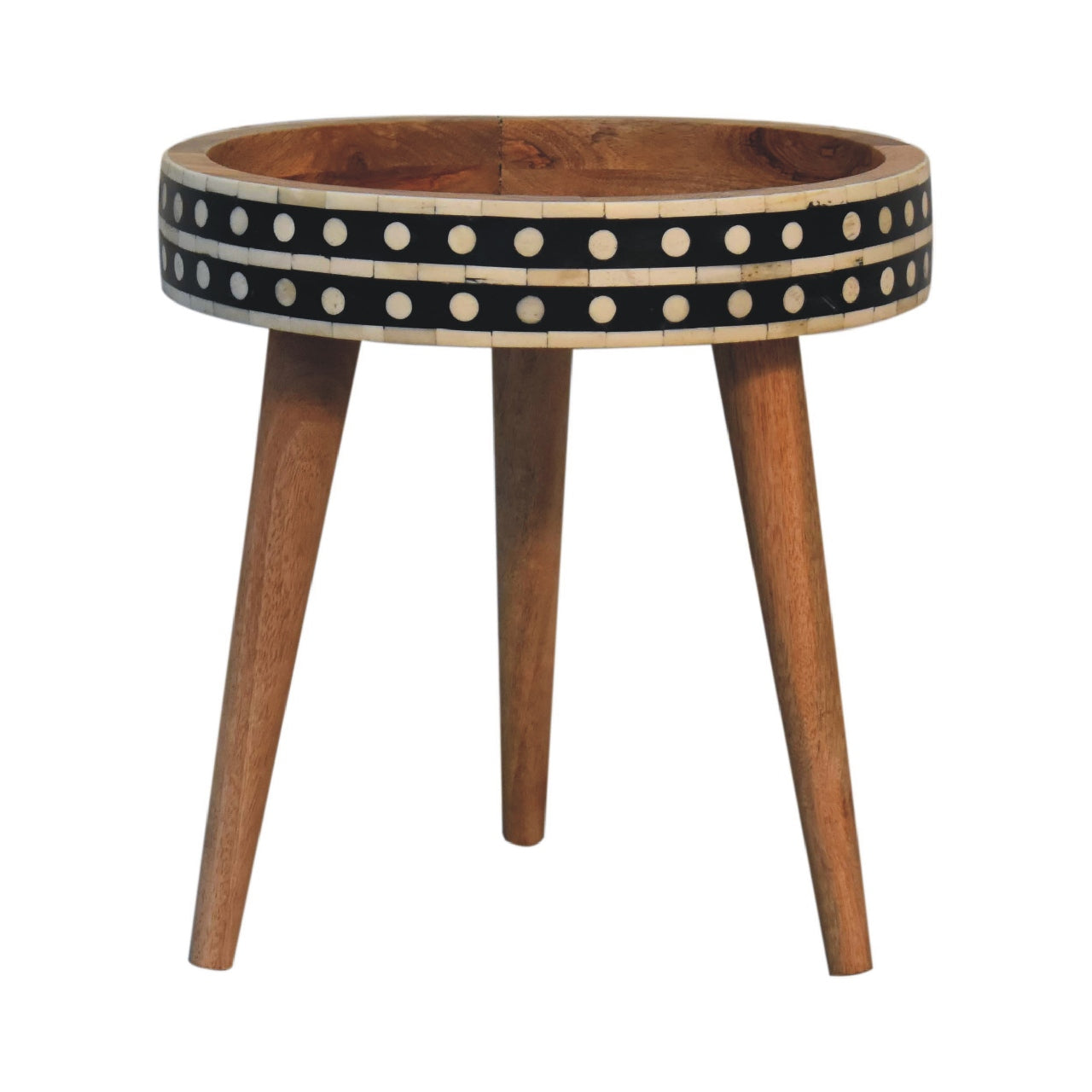 Mini Patterned Nordic Style End Table