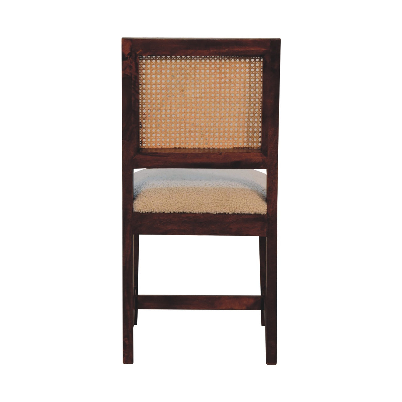 Rattan Boucle Chestnut Chair