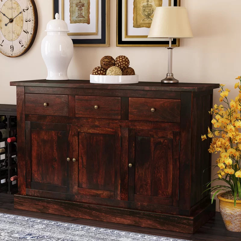 Ashpinoke:Jaipur Dark Mango Large Sideboard,Sideboards,Indian Hub