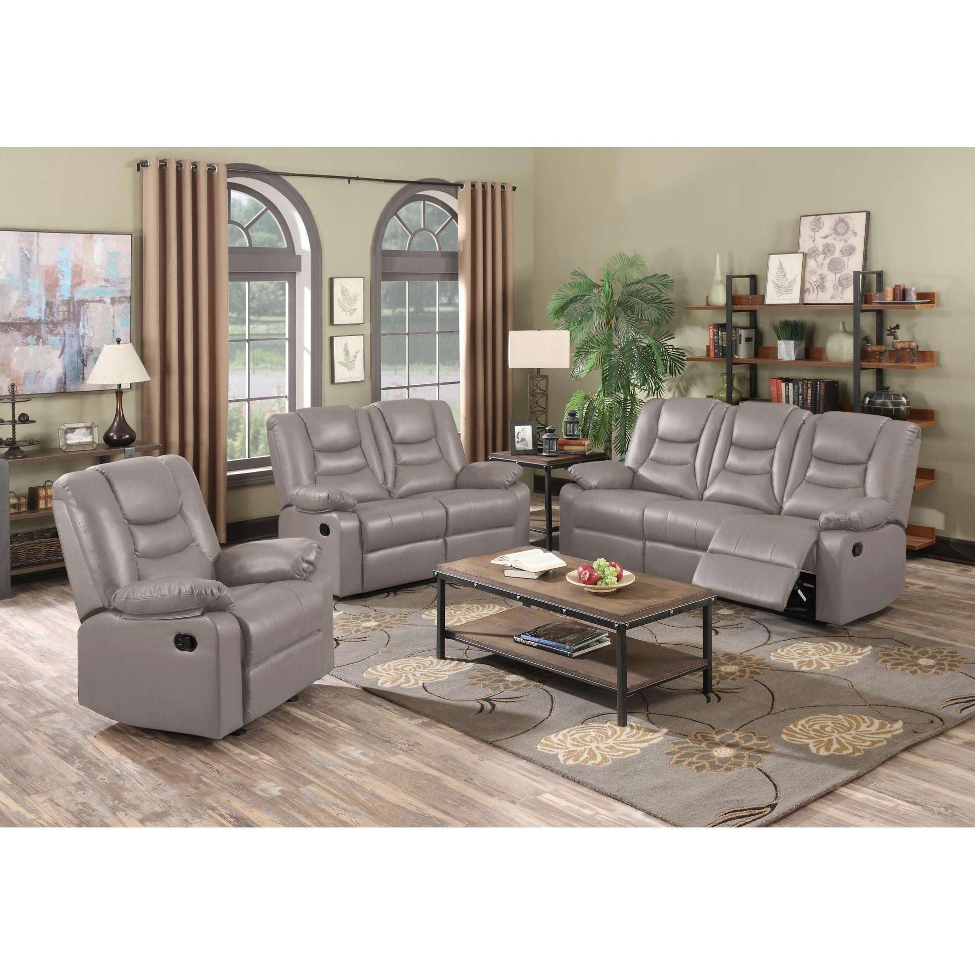 Ashpinoke:Kirk Recliner LeatherGel & Polyurethane 1 Seater CapPolyurethaneccino,Sofas,Heartlands Furniture