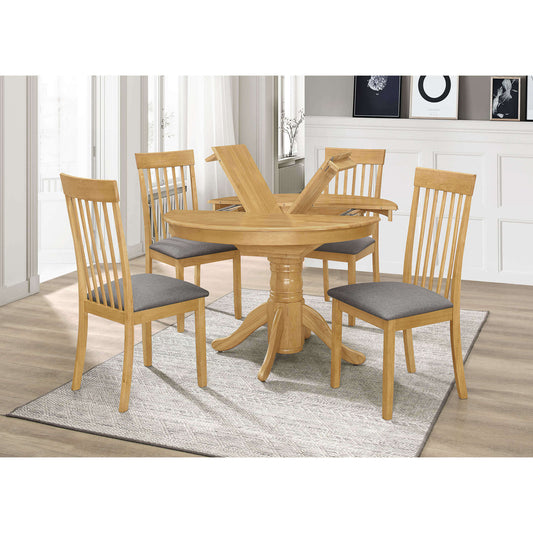 Ashpinoke:Leicester Chairs Light Oak,Dining Chairs,Heartlands Furniture