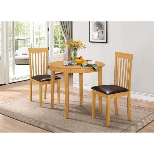 Ashpinoke:Lunar Dining Set with 2 Chairs Oak,Dining Sets,Heartlands Furniture