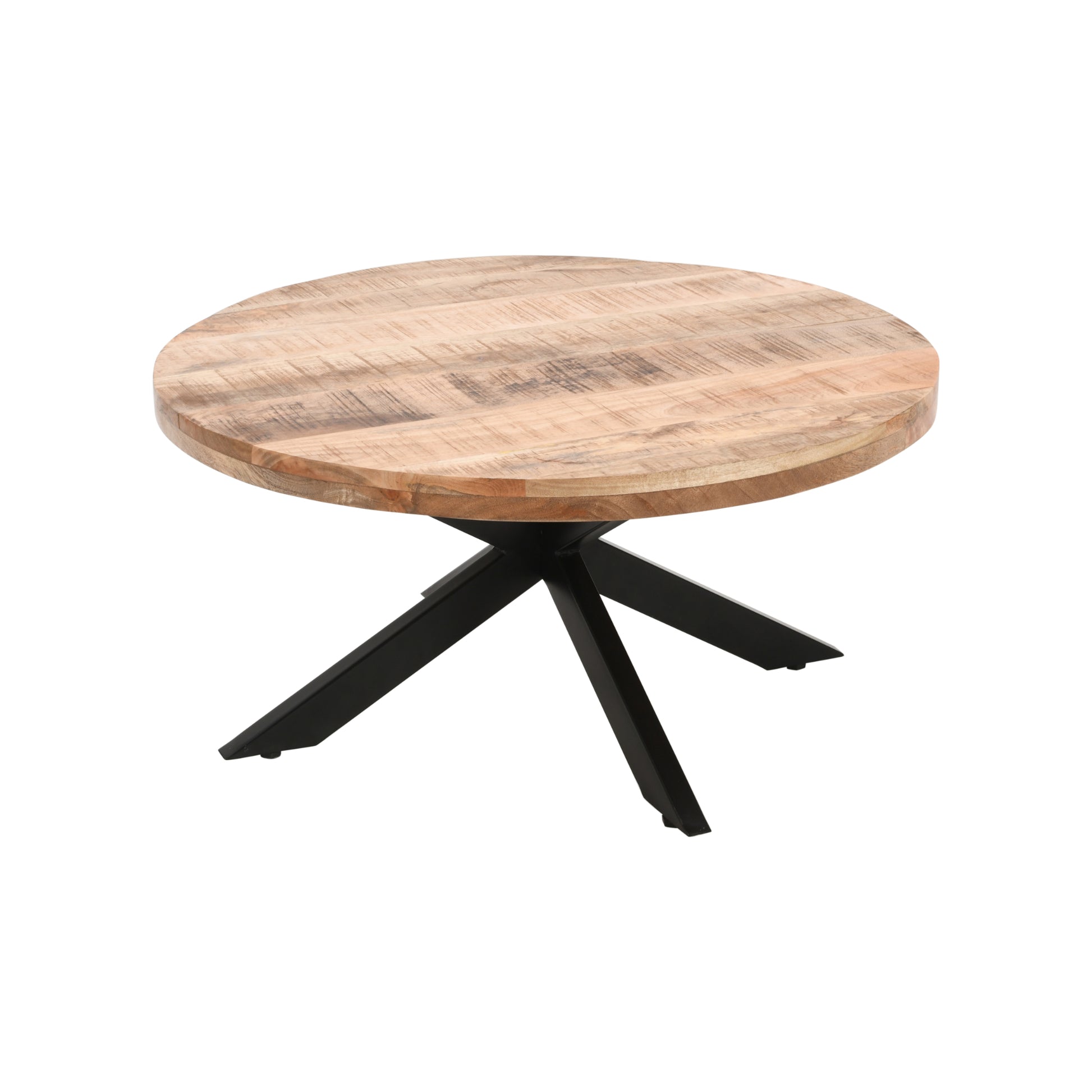 Surrey Solid Wood Coffee Table With Metal Spider Legs