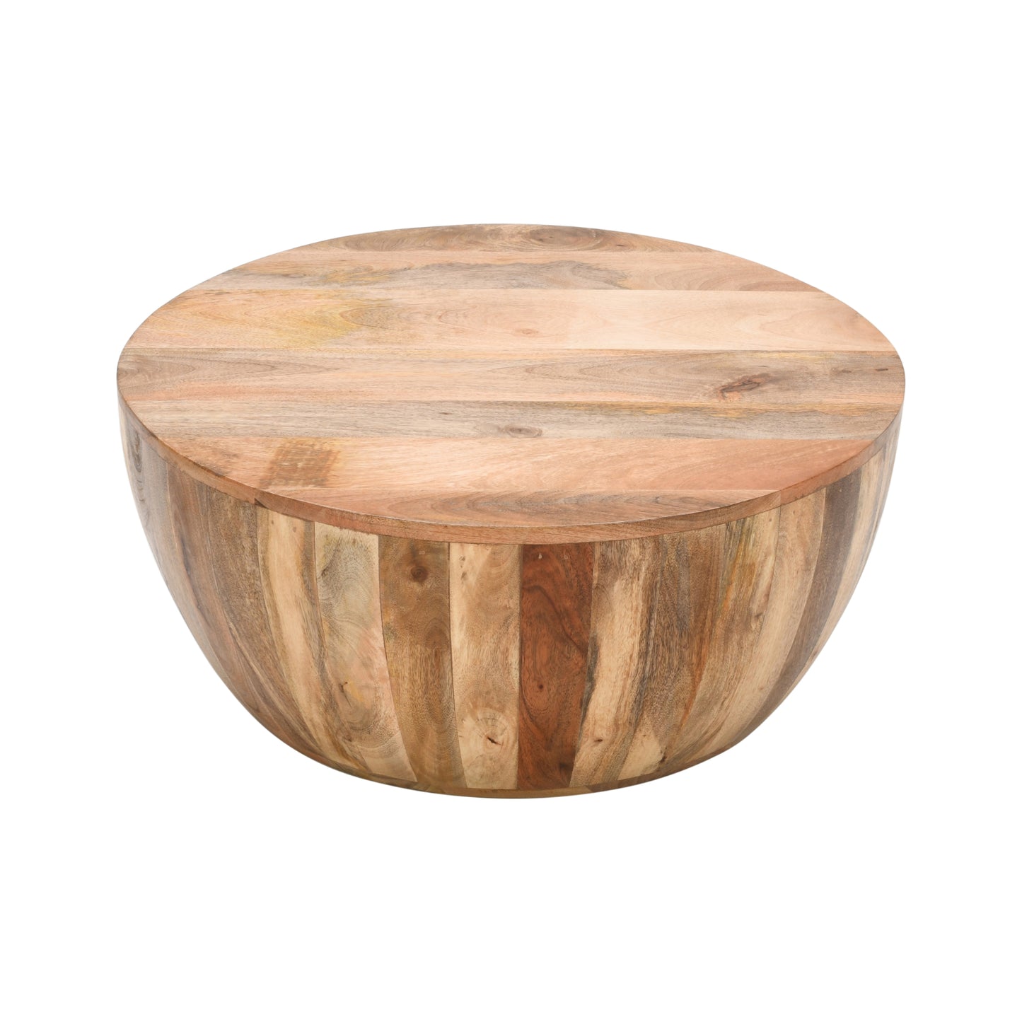 Surrey Solid Wood Drum Coffee Table