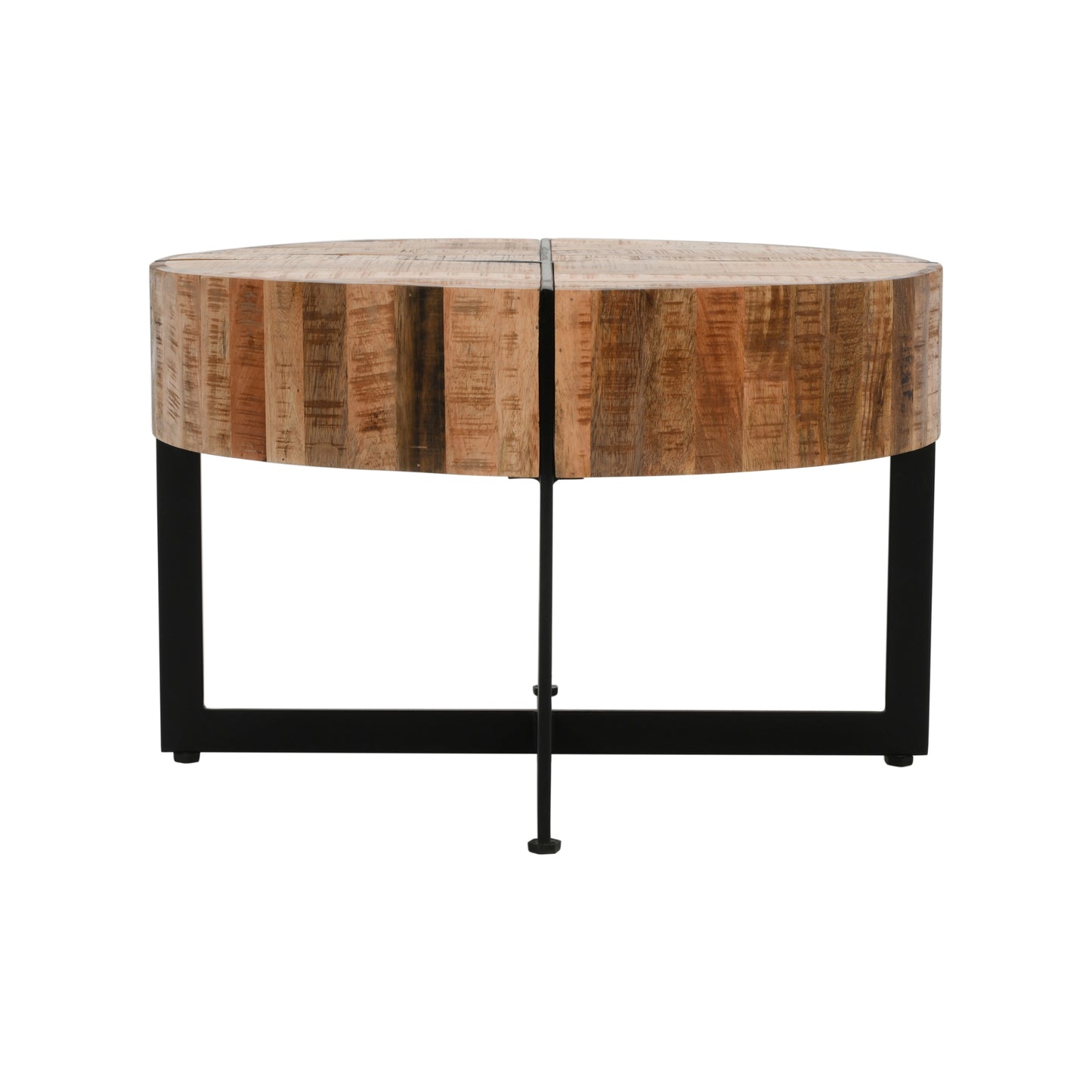 Surrey Solid Wood Coffee Table With Metal Legs