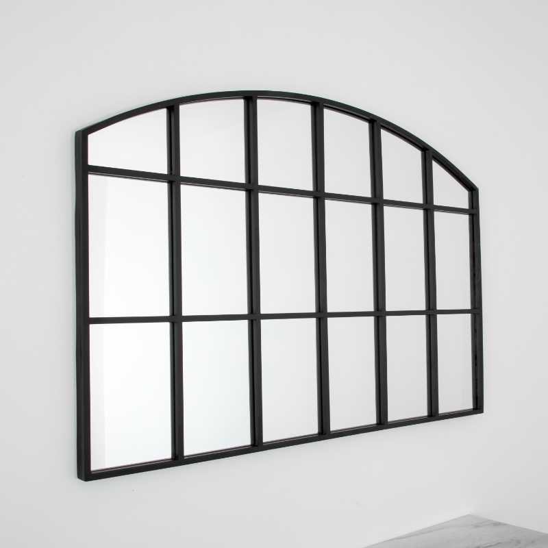 Ashpinoke - Horizontal Arch Mirror - Black
