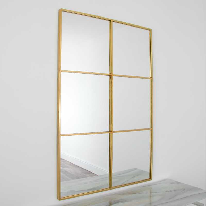 Ashpinoke - Manhattan Window Gold Mirror (120x80cm)