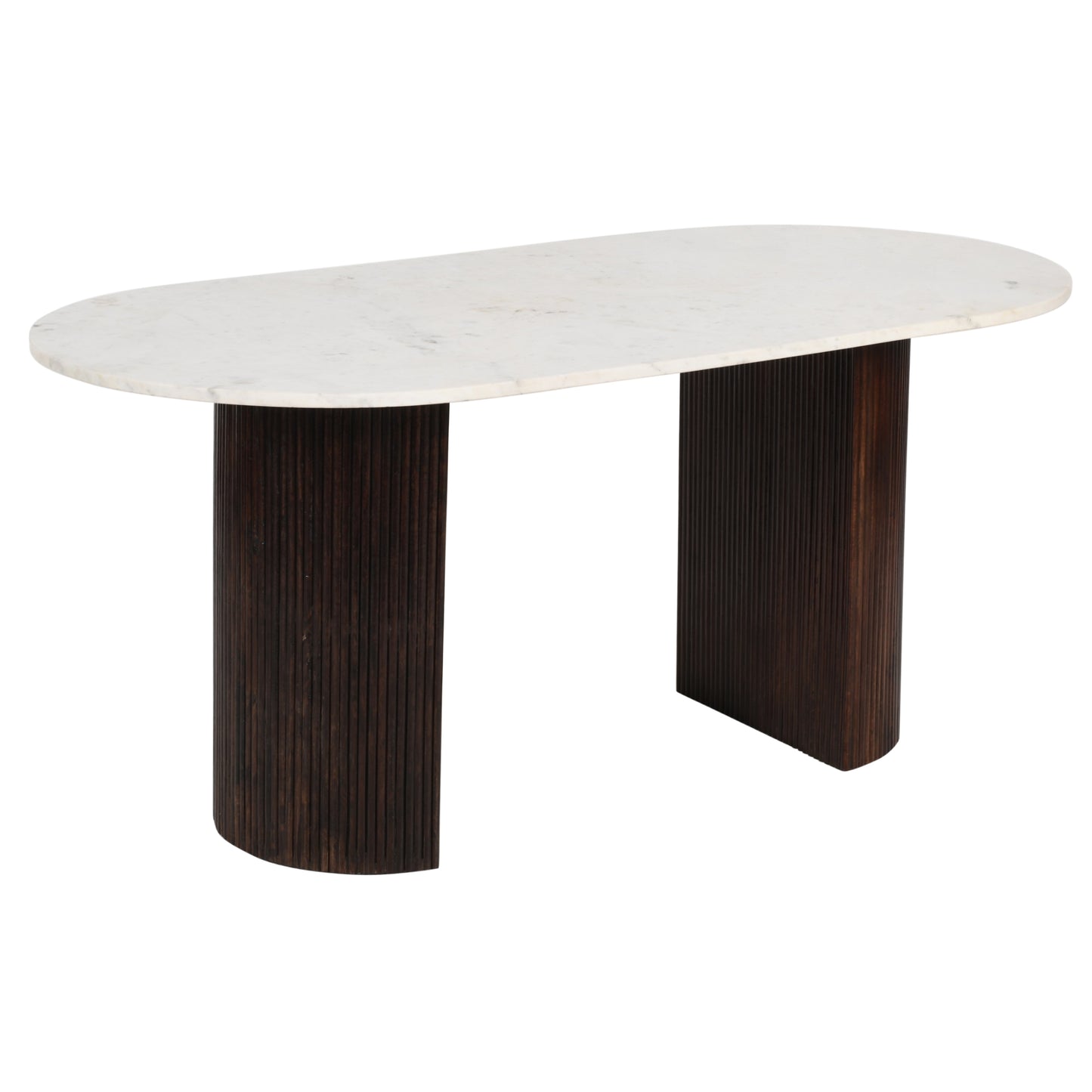 Opal Mango Wood Dining Table 170Cm With Marble Top