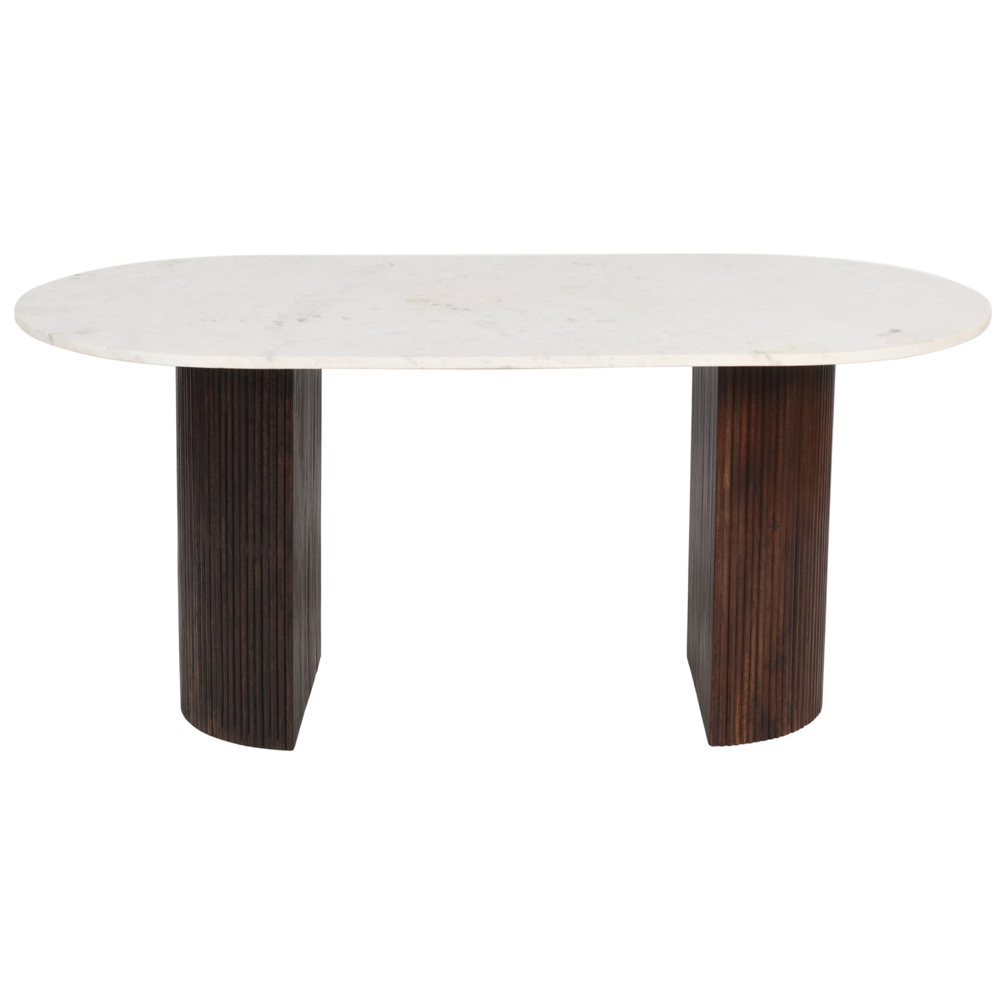 Opal Mango Wood Dining Table 170Cm With Marble Top