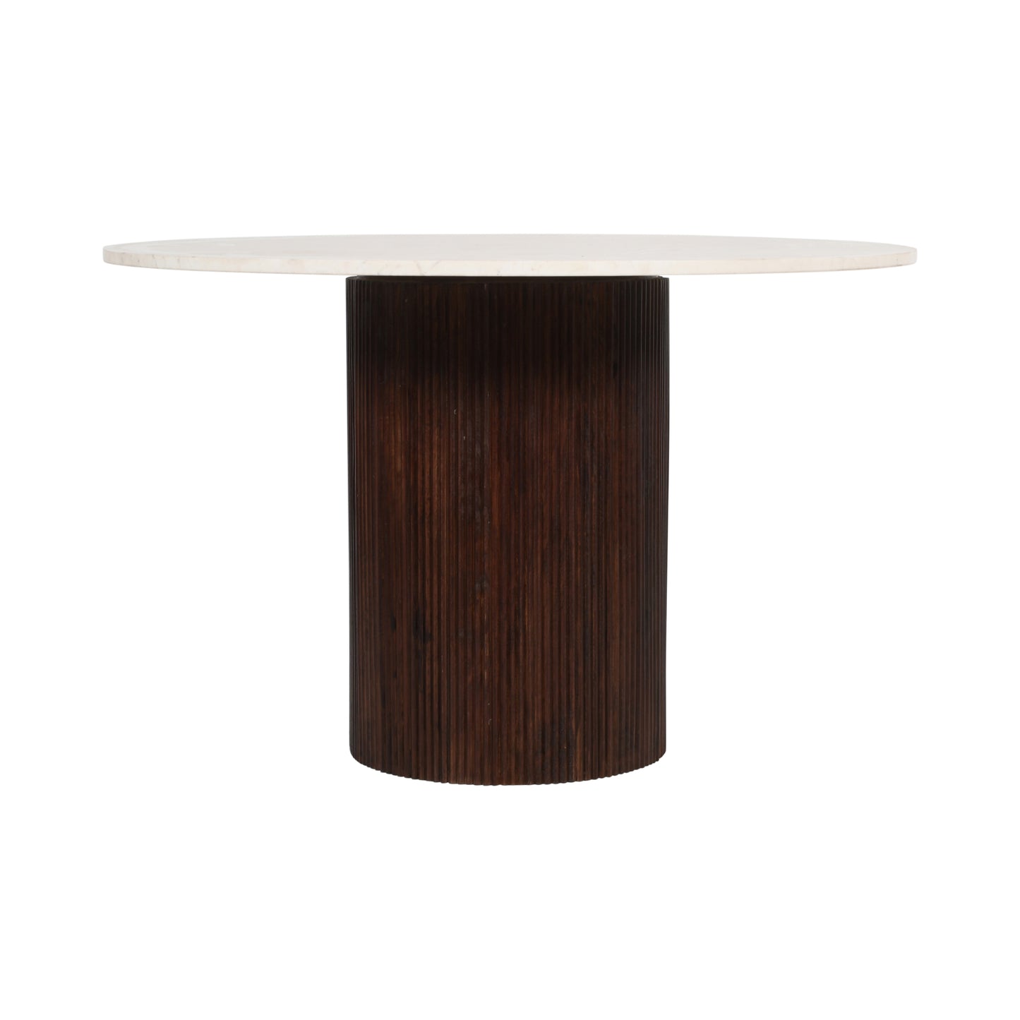 Opal Mango Wood Dining Table Round With Marble Top
