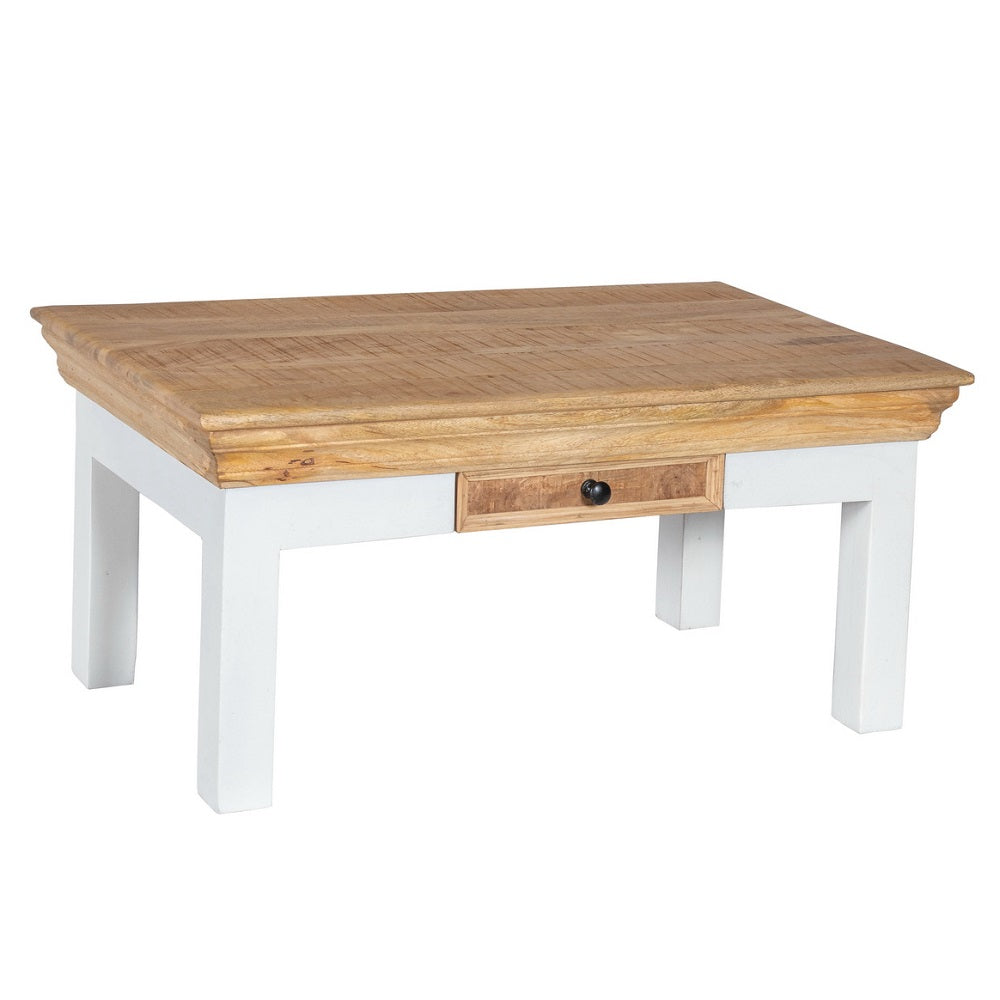 Alfie Coffee Table With Drawer Solid Mango Wood