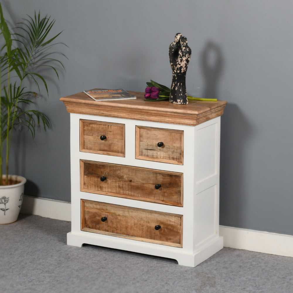 Alfie Solid Mango Wood 4 Chest Of Drawers