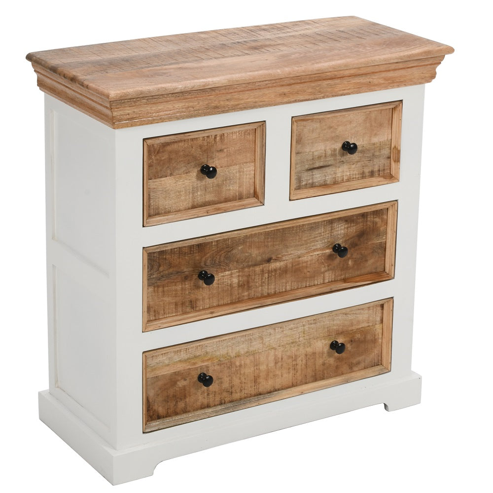 Alfie Solid Mango Wood 4 Chest Of Drawers