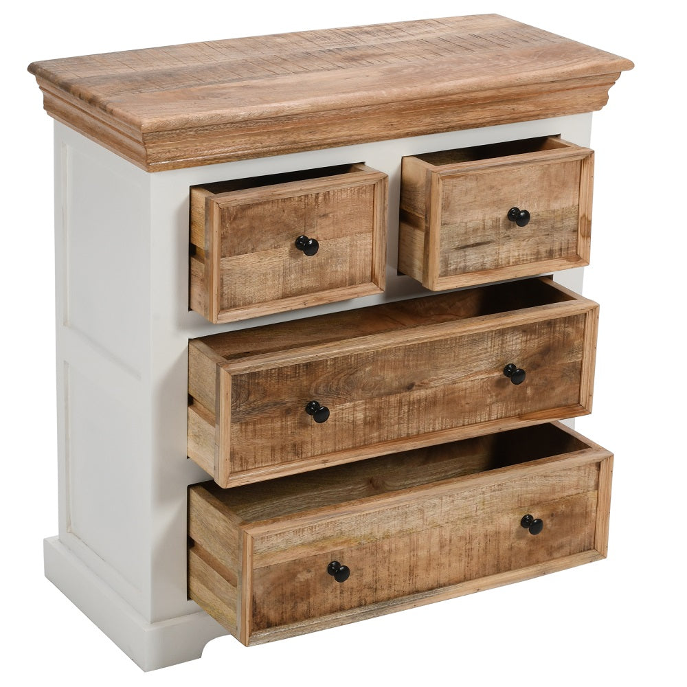 Alfie Solid Mango Wood 4 Chest Of Drawers