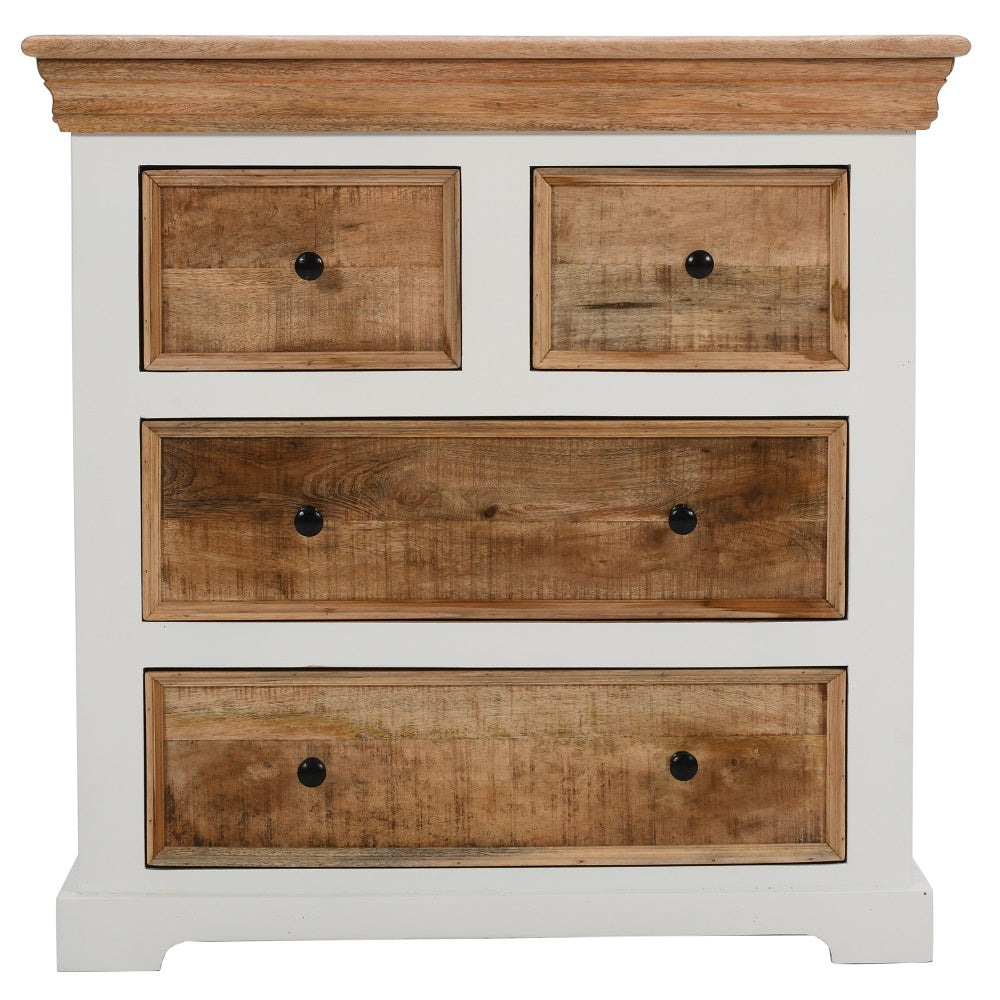 Alfie Solid Mango Wood 4 Chest Of Drawers