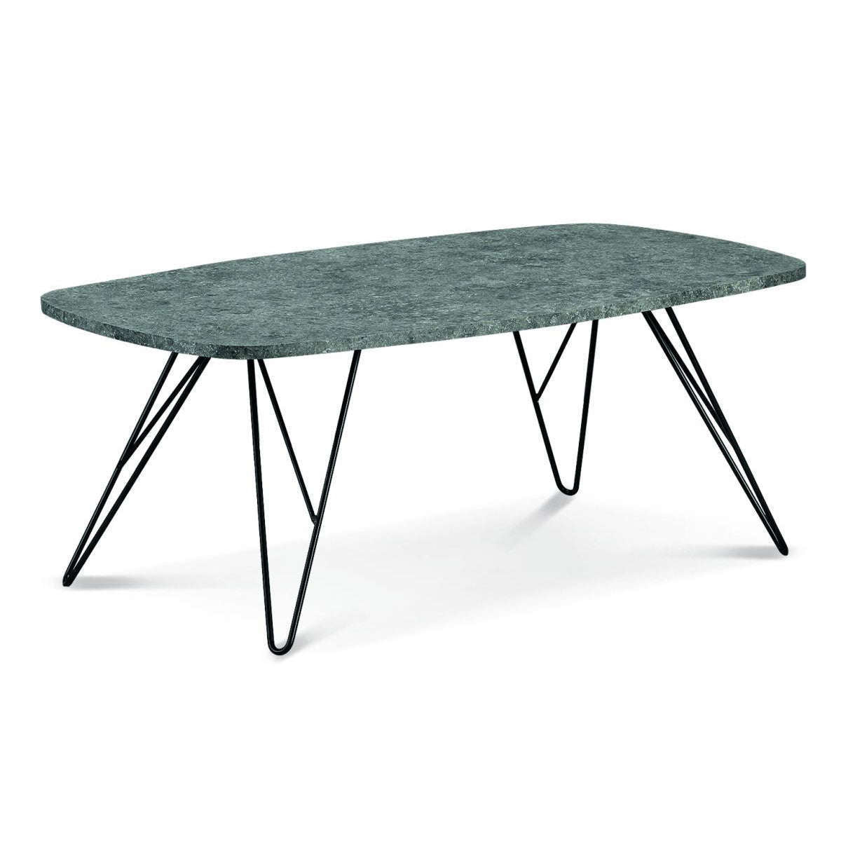 Ashpinoke:Mercia Coffee Table Stone with Black Metal Legs,Coffee Tables,Heartlands Furniture