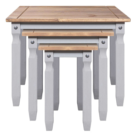 Ashpinoke:Corona Grey Nest of Tables,Nest of Tables,Heartlands Furniture