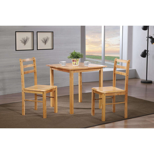 Ashpinoke:New York Small Dining Set with 2 Chairs Natural Oak,Dining Sets,Heartlands Furniture
