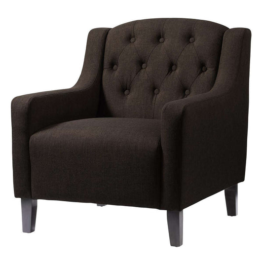 Ashpinoke:Pemberley Fabric Arm Chair Brown,Chairs,Heartlands Furniture