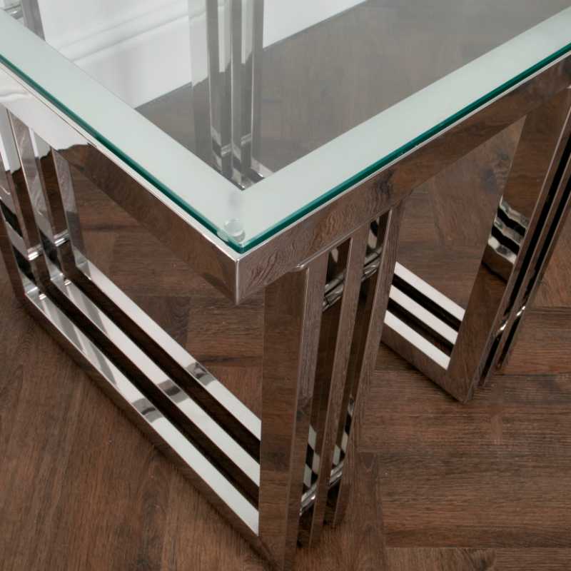 Ashpinoke - Zurich Silver Side Table