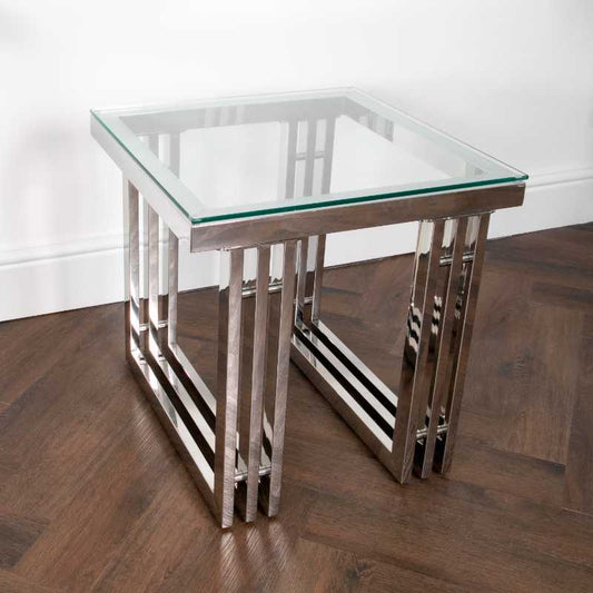 Ashpinoke - Zurich Silver Side Table