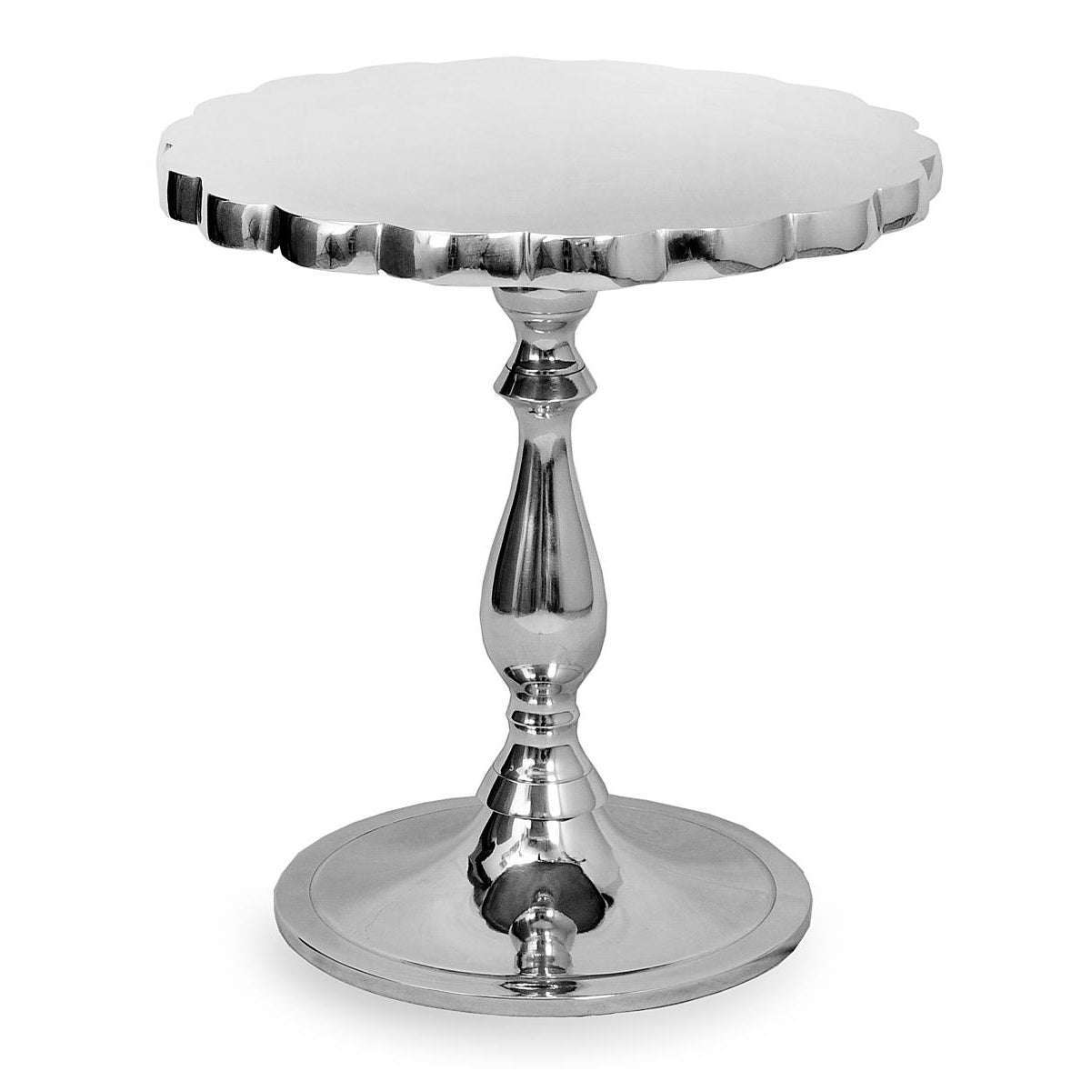 Ashpinoke:Aluminium Polished Table 14.5 Model A-6629,Lamp Tables,Heartlands Furniture