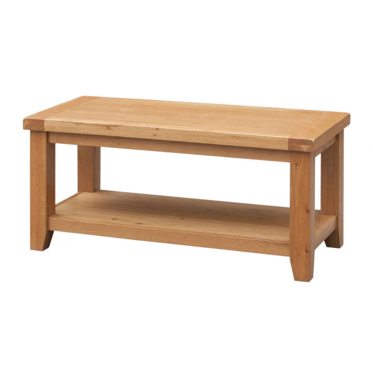Ashpinoke:Acorn Solid Oak Coffee Table with Shelf,Coffee Tables,Heartlands Furniture
