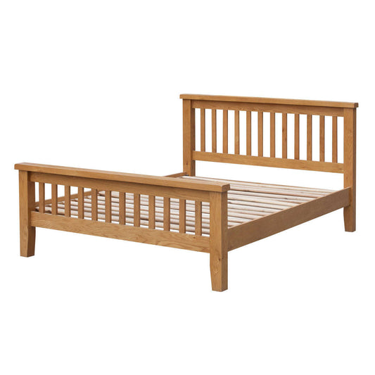 Ashpinoke:Acorn Solid Oak Bed High Footend King Size,King Size Beds,Heartlands Furniture