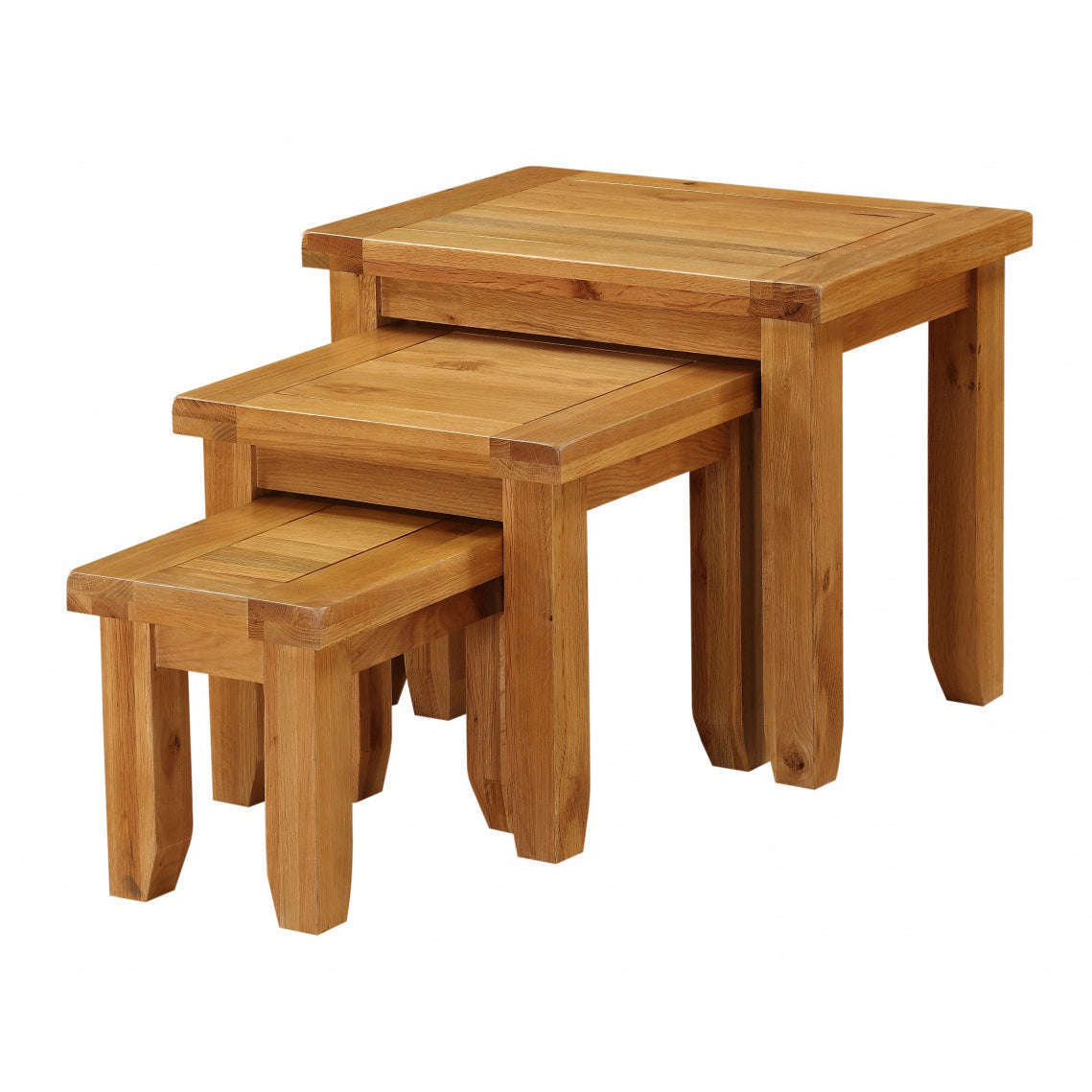 Ashpinoke:Acorn Solid Oak Nest of Tables,Nest of Tables,Heartlands Furniture