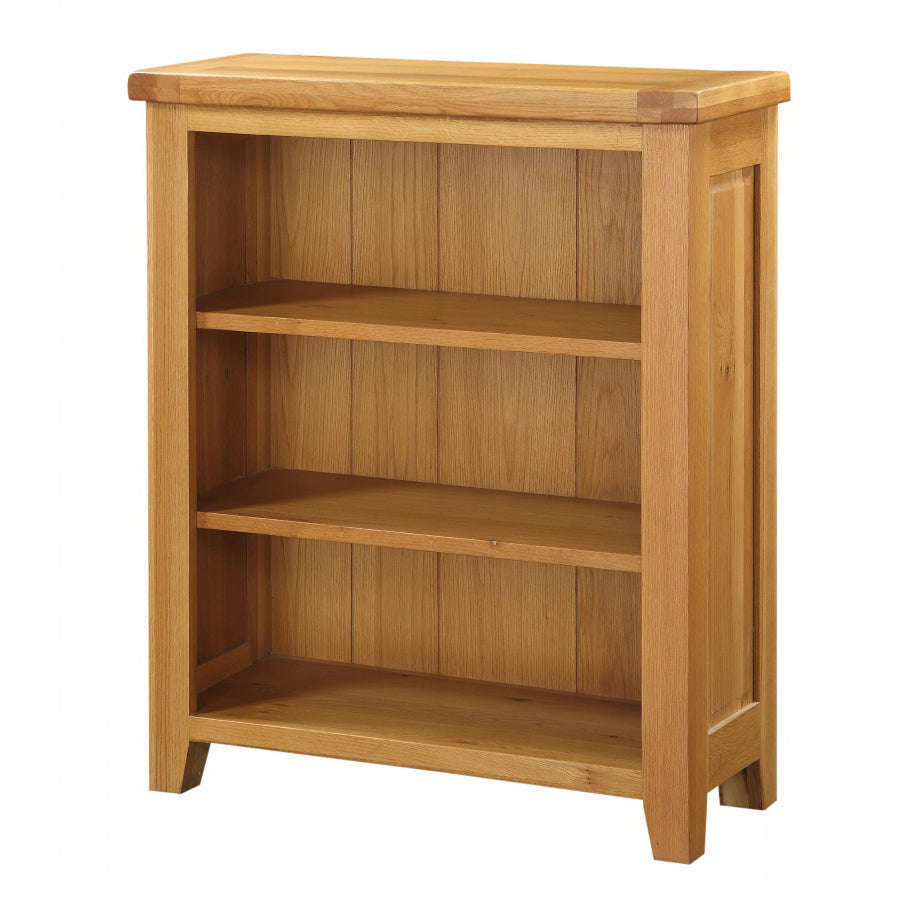 Ashpinoke:Acorn Solid Oak Bookcase Small,Bookcases,Heartlands Furniture