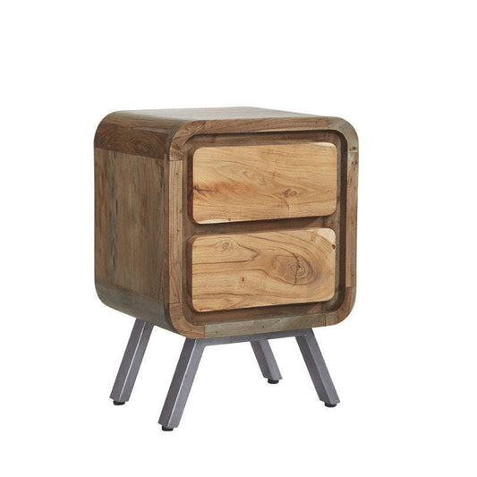 Ashpinoke:Aspen 2 Drawer Lamp Table,Side Tables,Indian Hub