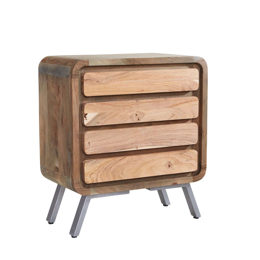 Ashpinoke:Aspen 4 Drawer Wide Chest,Chests and Drawers,Indian Hub