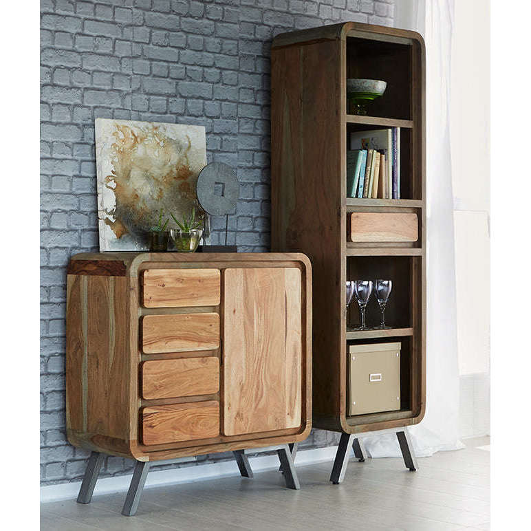 Ashpinoke:Aspen Narrow Bookcase,Bookcases,Indian Hub