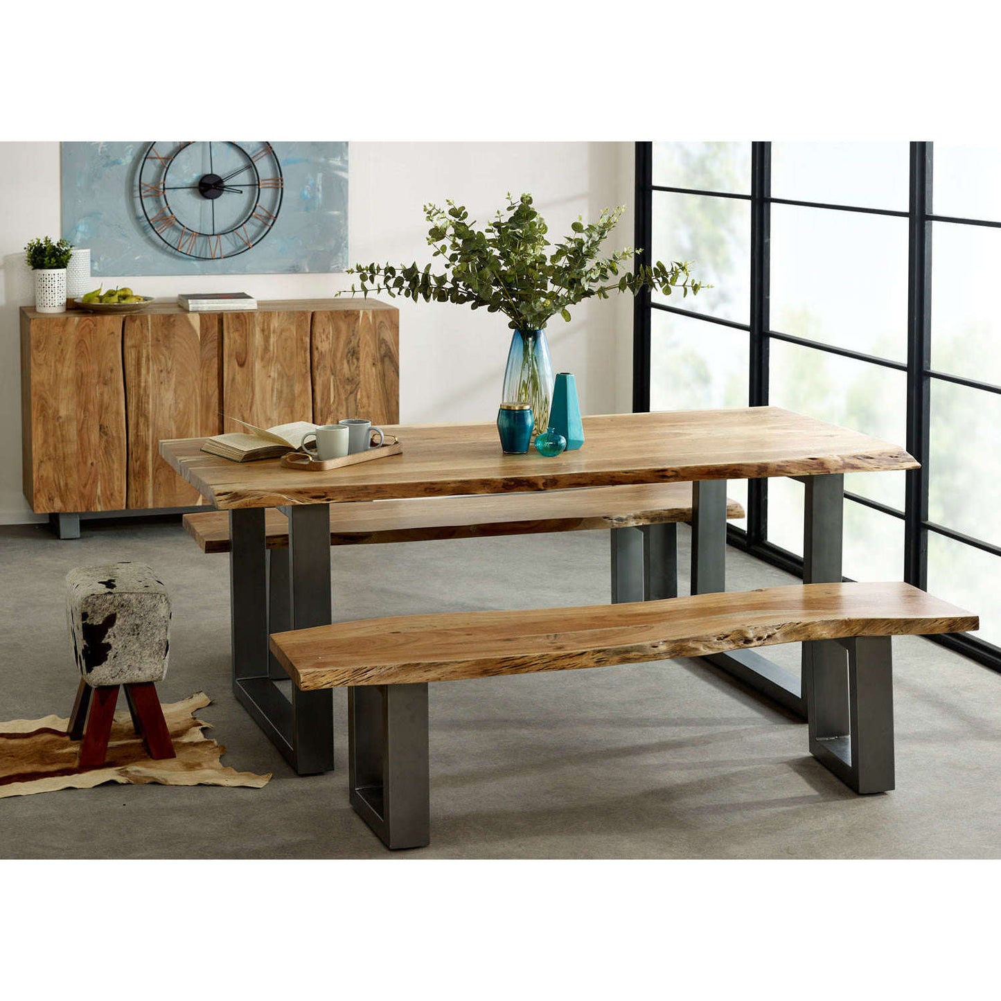 Ashpinoke:Baltic Live Edge Large Bench,Benches,Indian Hub