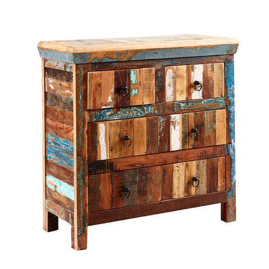 Ashpinoke:Coastal 4 Drawer Chest,Chests and Drawers,Indian Hub