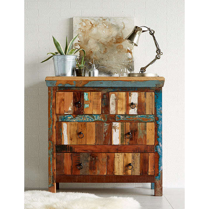Ashpinoke:Coastal 4 Drawer Chest,Chests and Drawers,Indian Hub