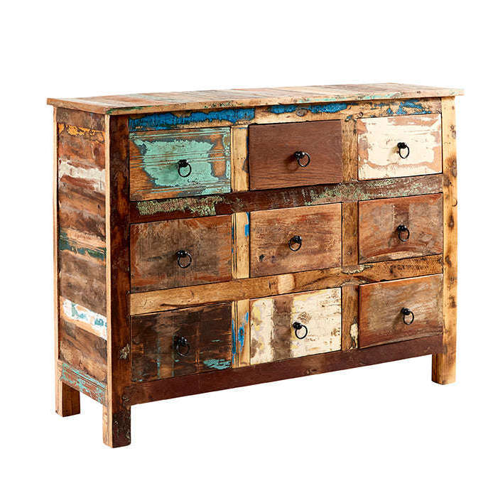 Ashpinoke:Coastal 9 Drawer Chest,Chests and Drawers,Indian Hub