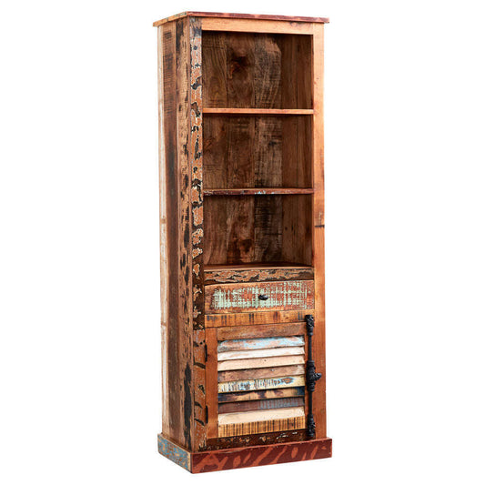 Ashpinoke:Coastal Narrow Bookcase,Bookcases,Indian Hub