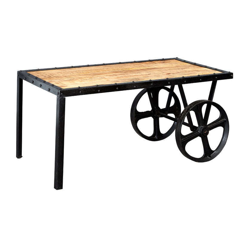 Ashpinoke:Cosmo Industrial Cart Coffee Table,Coffee Tables,Indian Hub