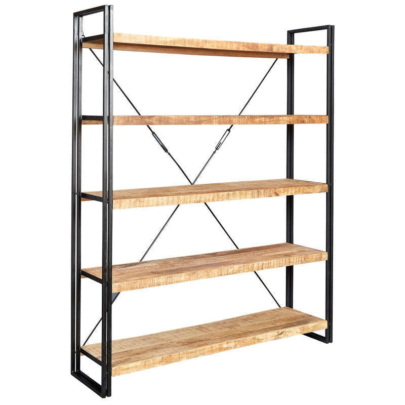Ashpinoke:Cosmo Industrial Large Open Bookcase,Bookcases,Indian Hub
