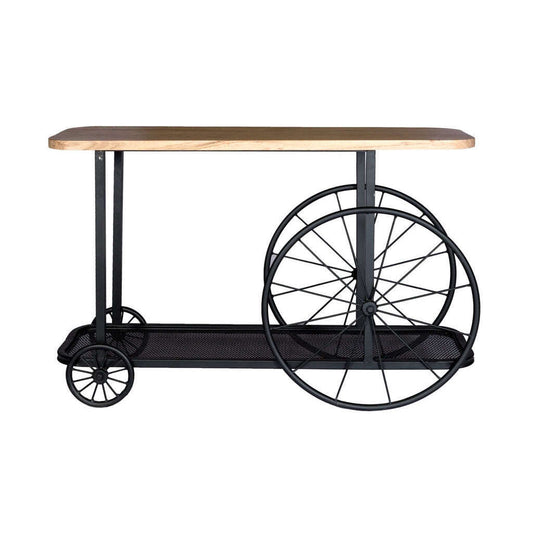 Ashpinoke:Craft Wheel Console Table,Console and Hall Tables,Indian Hub