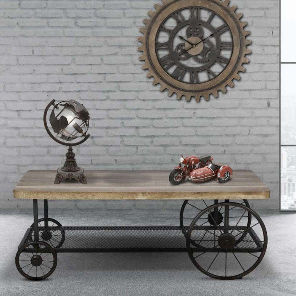 Ashpinoke:Craft Wheel Console Table,Console and Hall Tables,Indian Hub