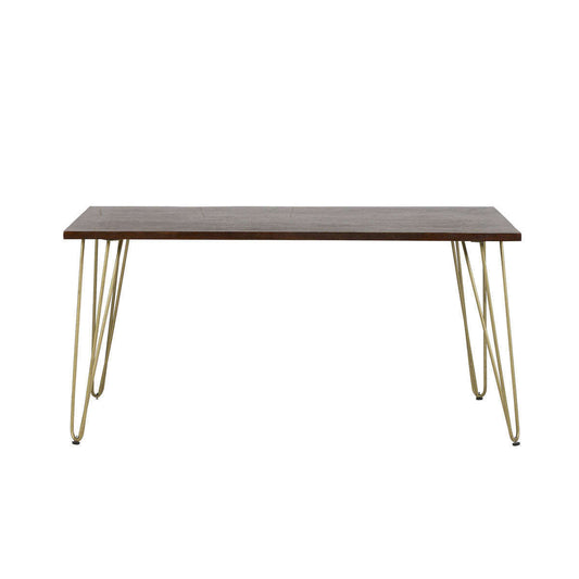 Ashpinoke:Dark Gold Dining Table,Dining Tables,Indian Hub