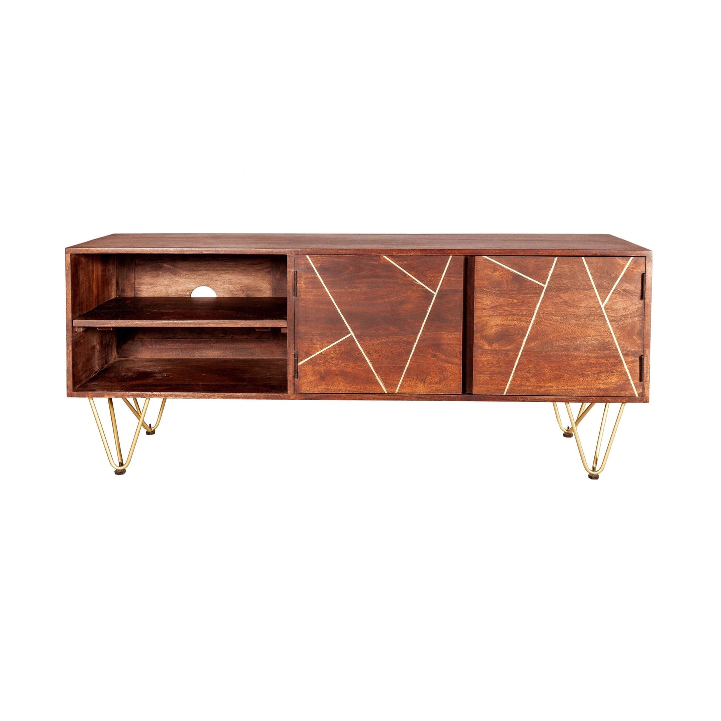 Ashpinoke:Dark Gold Plasma Media Unit,TV Units,Indian Hub